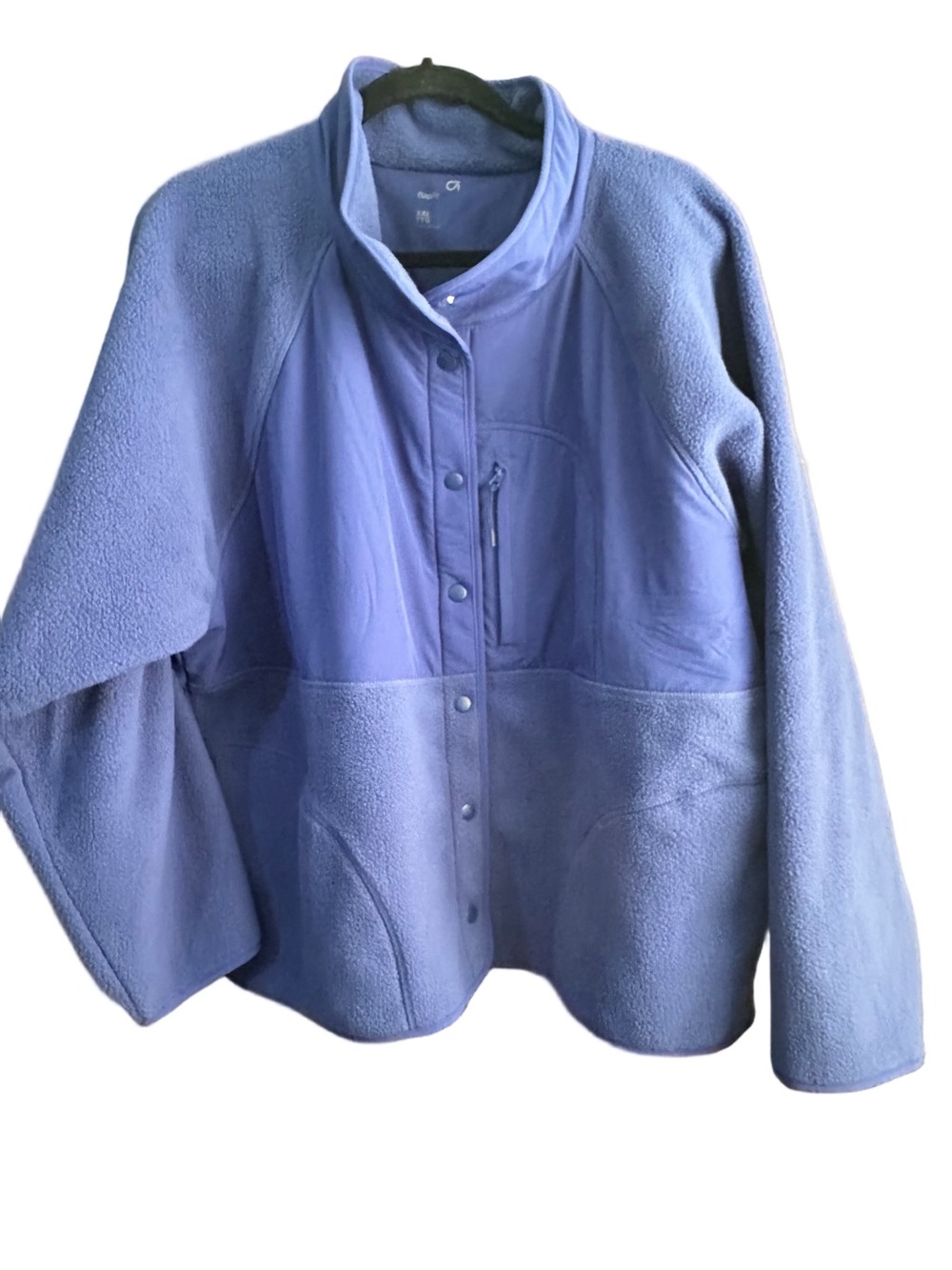 GAP Royal Blue Snap Button Teddy Fleece Jacket Size XXL NWT Cozy Fall Activewear